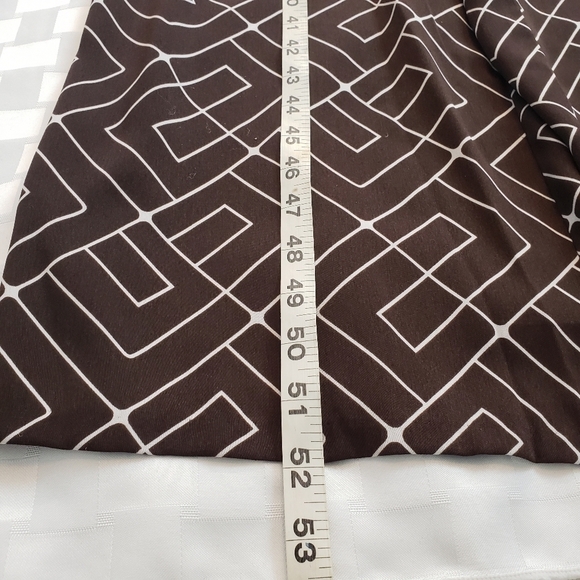 Worthington Geomatic Print  Dressy Palazzo LG Brown  Women's Jumpsuit Size S - Picture 3 of 6